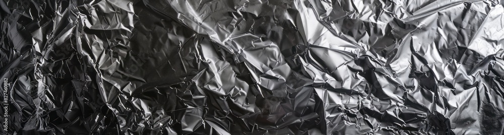 Wrinkled plastic wrap texture on a black background Wrinkled plastic wrap texture on a black background