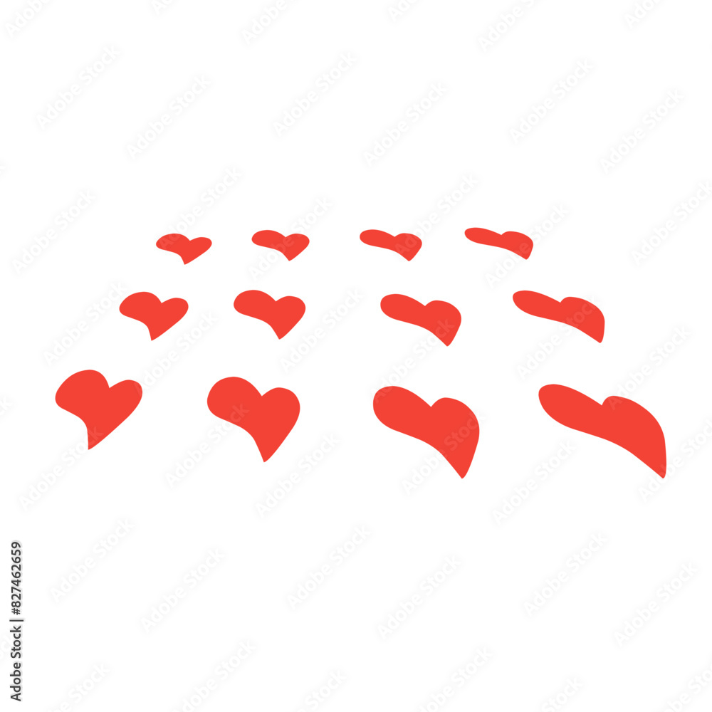 Red heart shape seamless pattern Red heart shape seamless pattern