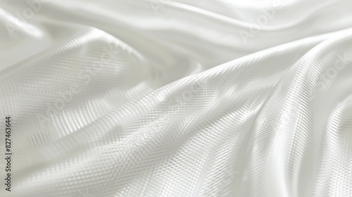 White Silk Fabric with Subtle Texture for Luxurious Backgrounds and Textile Design Projects