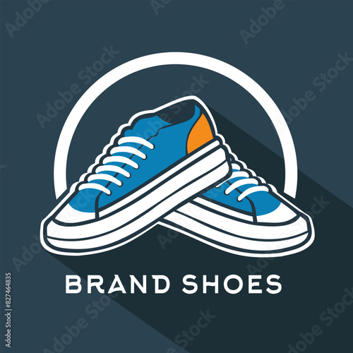 Elegant and cool shoe design logo