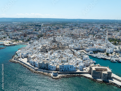 Obraz na plátně Aerial View - Monopoli, Italy