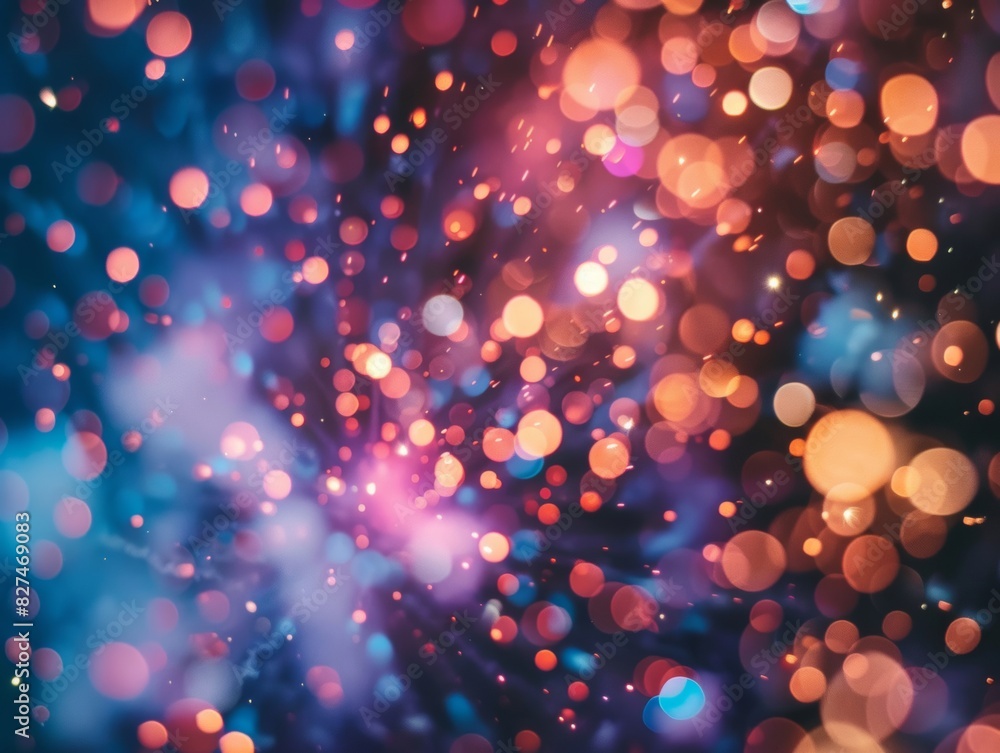 Naklejka premium Spectacular fireworks as they explode in the night sky