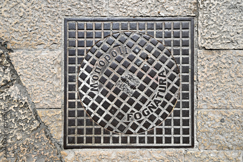 Sewer Grate in Monopoli, Italy