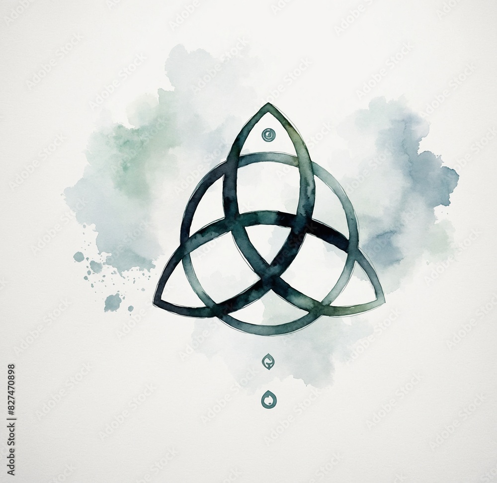 The Trinity Sign Foto de Triquetra. Sign of the Holy Trinity. Symbol of sacred geometry ...