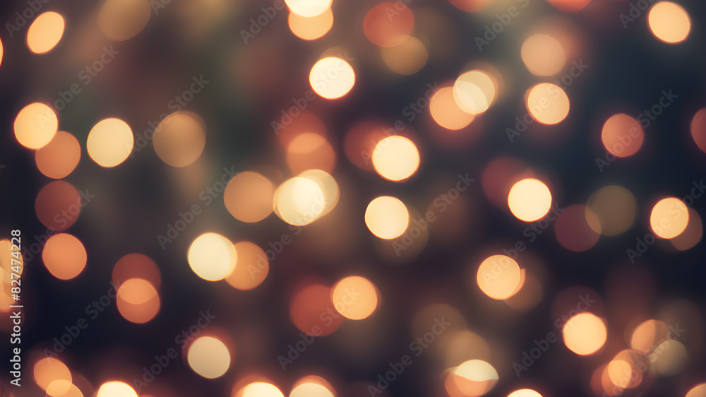  Artifical Intelligence generated bokeh abstract light background. Festive Background With