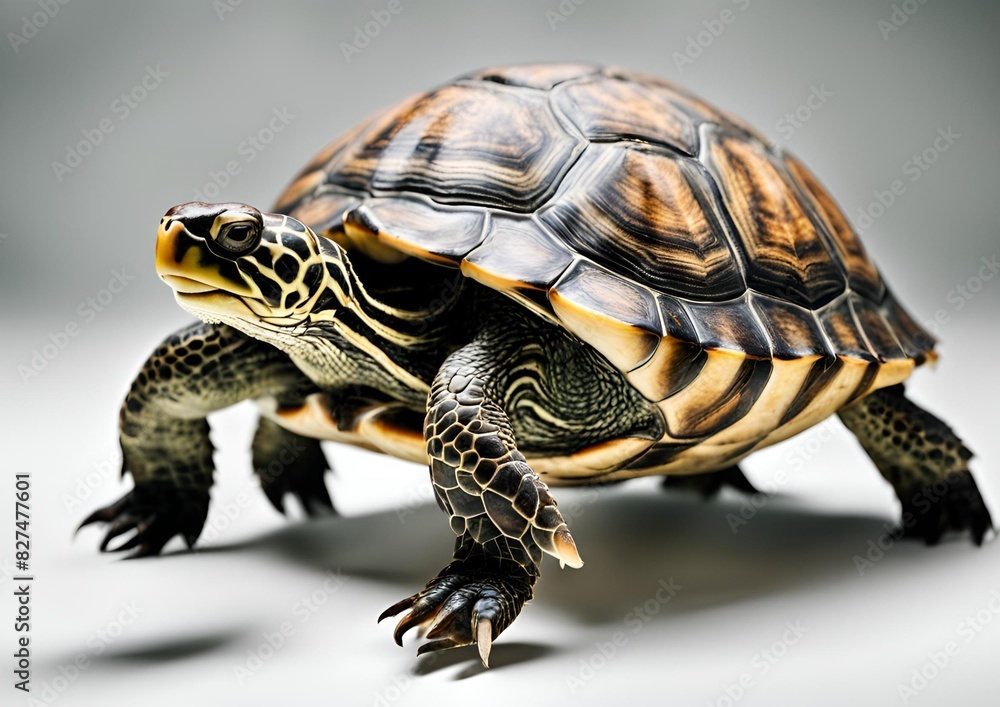 Turtle against a white background. Turtle against a white background.