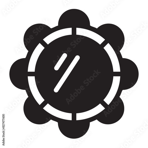 tambourine glyph icon