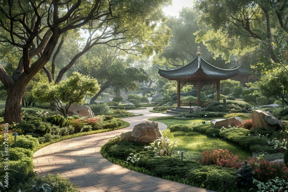 Fototapeta premium Chinese Style Garden