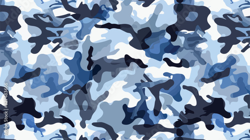 Camouflage seamless pattern. Fabric textile print tam photo
