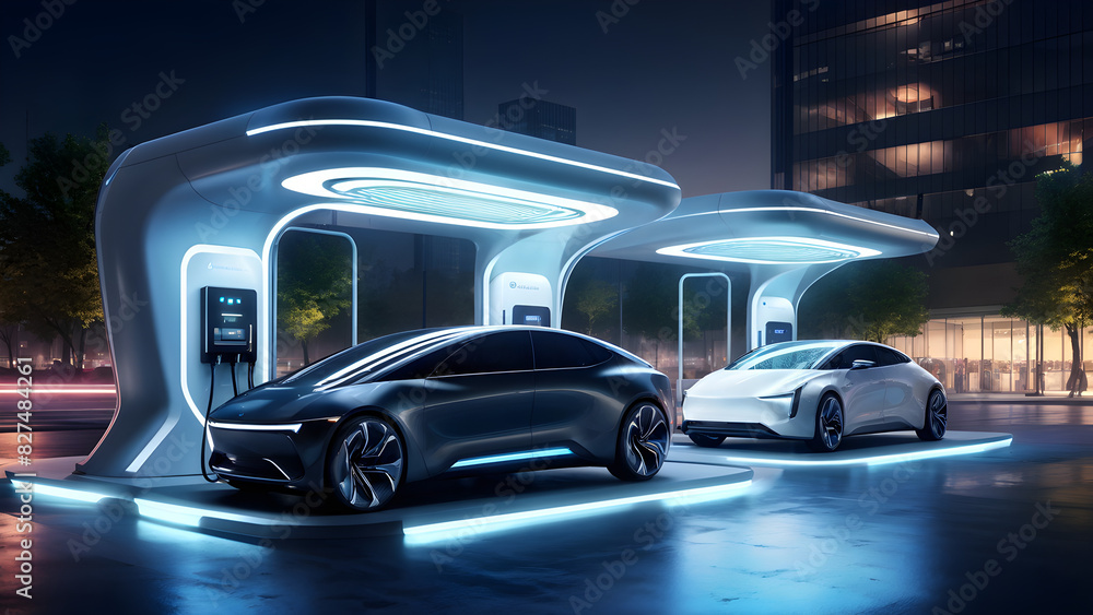 A future facility that can charge future electric vehicles and electric vehicle batteries. A future facility that can charge future electric vehicles and electric vehicle batteries.