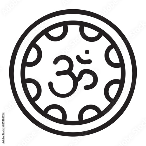 ohm line icon