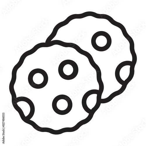 puran poli line icon