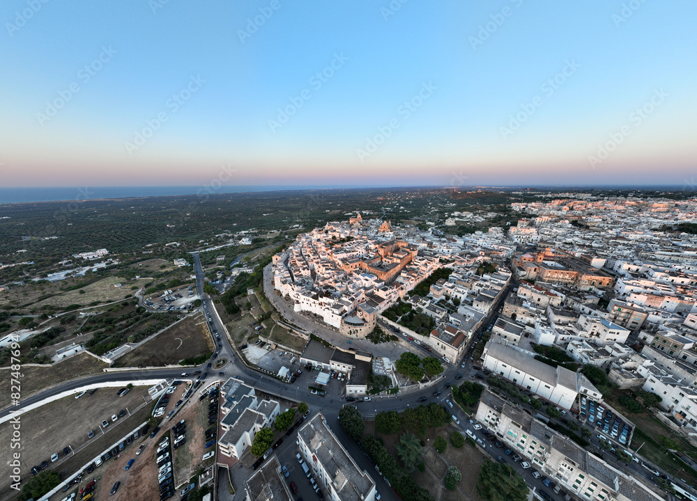 Obraz premium Ostuni white city - Puglia Italy