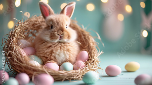 easter bunny and eggs © Anisha
