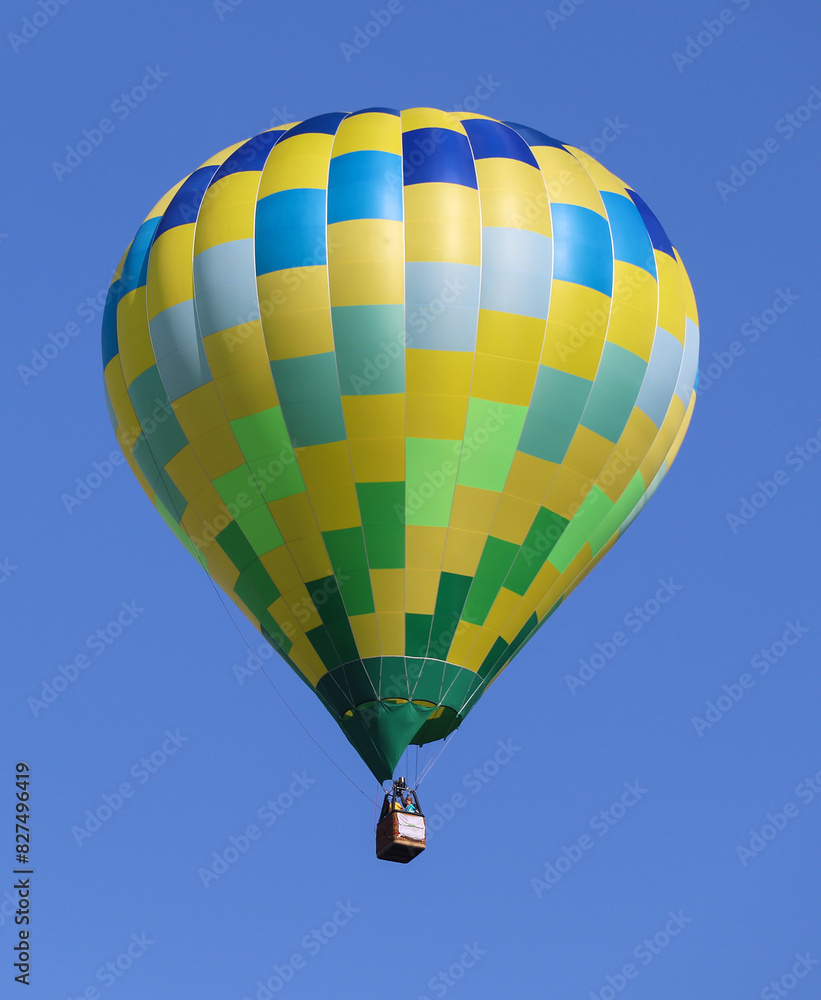 Naklejka premium Hot air balloon in the sky