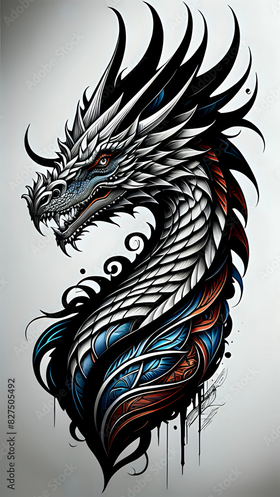 Naklejka premium dragon design