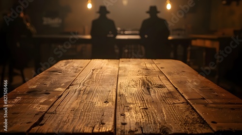 Rustic Saloon Ambiance, Vintage Western Interior photo