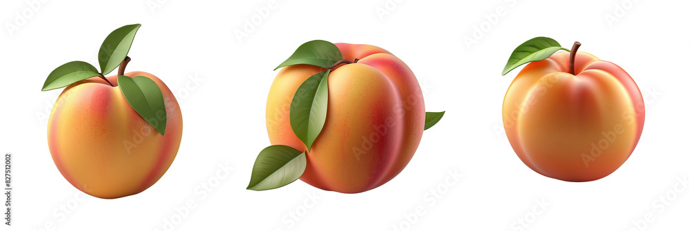 peach isolated on transparent background peach isolated on transparent background