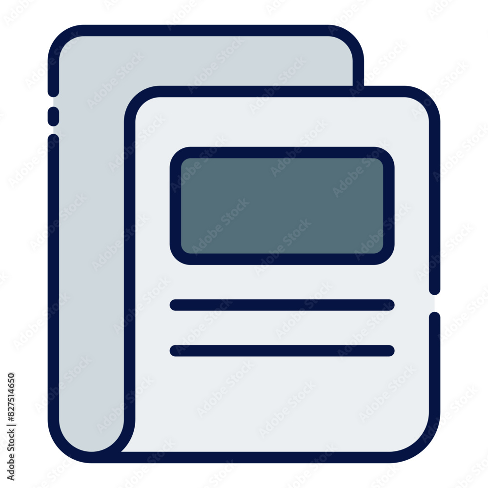 Newsletter filled line icon Newsletter filled line icon