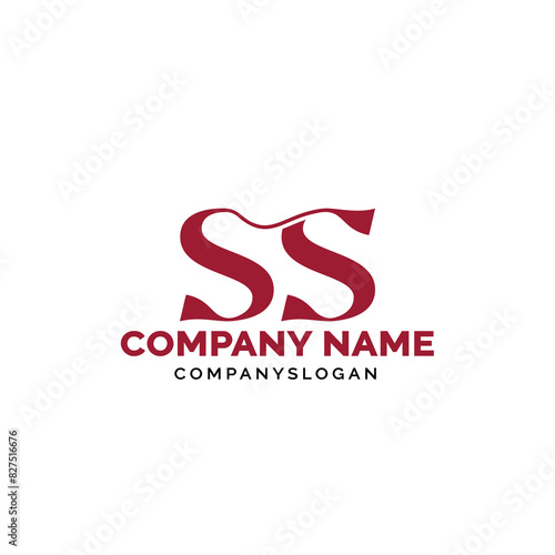 Letter SS logo design, vector logo design, illustration 