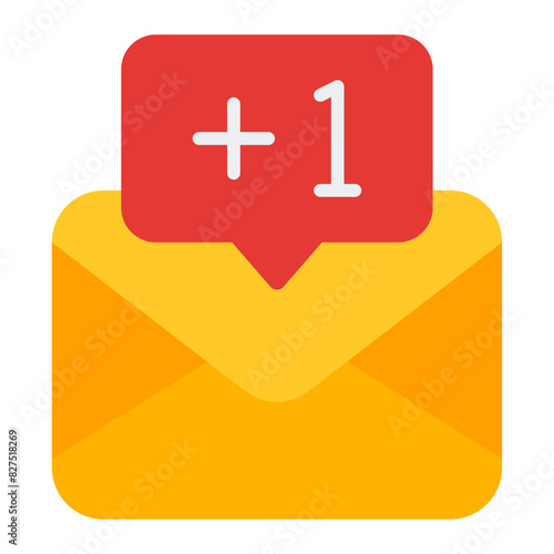 Message Notification flat icon