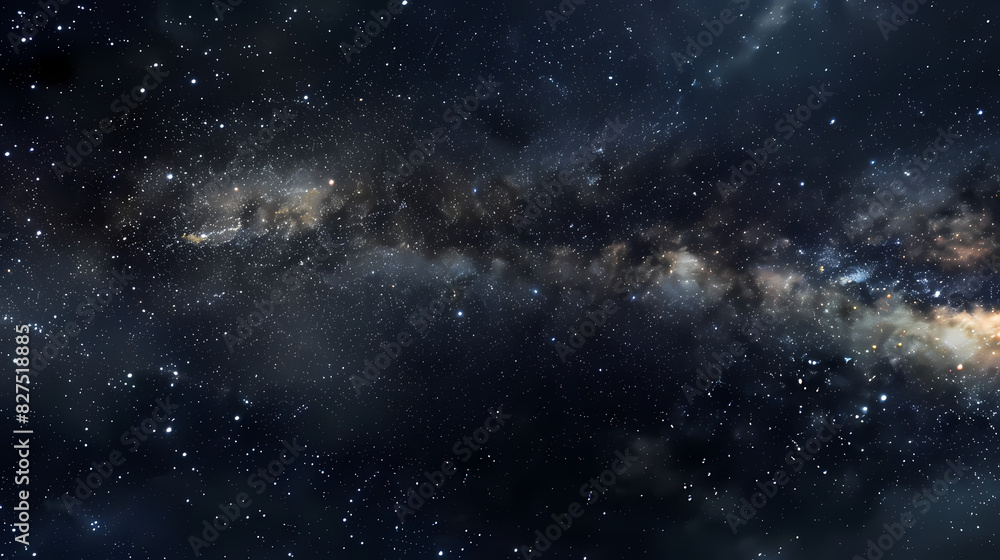 The night sky with the Milky Way clearly visible, background, wallpaper.