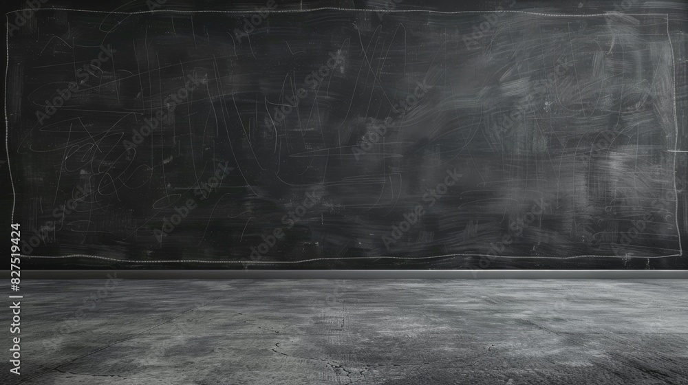 Blank blackboard with chalk marks, ready for educational or creative content. Perfect for school, presentation, or teaching concepts. Blank blackboard with chalk marks, ready for educational or creative content. Perfect for school, presentation, or teaching concepts.