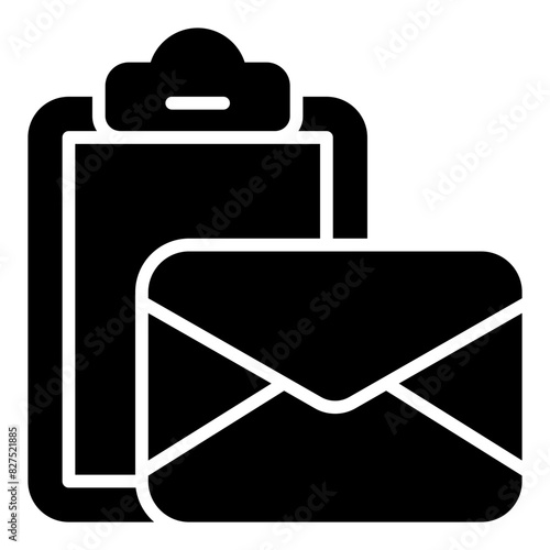 Chat Mail glyph icon