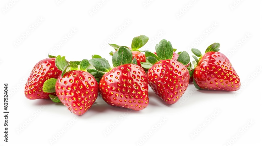Fresh ripe red strawberry isolated on a white background Fresh ripe red strawberry isolated on a white background