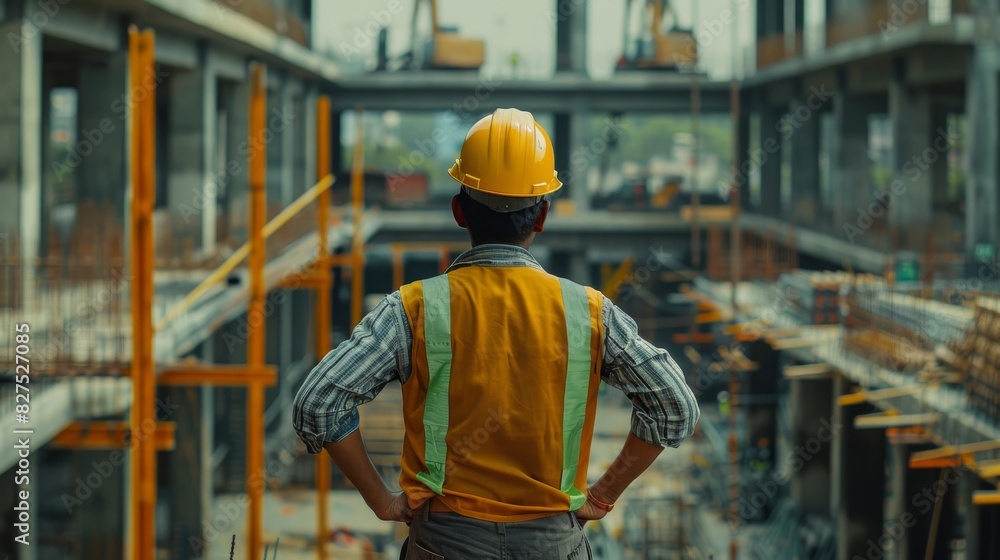 Dedicated Civil Engineer Supervising Construction of Large Infrastructure Project Dedicated Civil Engineer Supervising Construction of Large Infrastructure Project