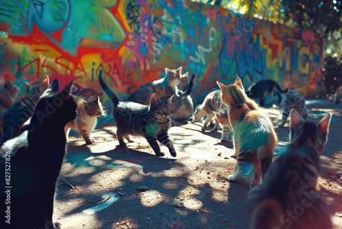 City Cats: Street Art Shenanigans photo