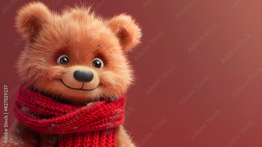 Cartoon Bear Banner with Room for copy Cartoon Bear Banner with Room for copy