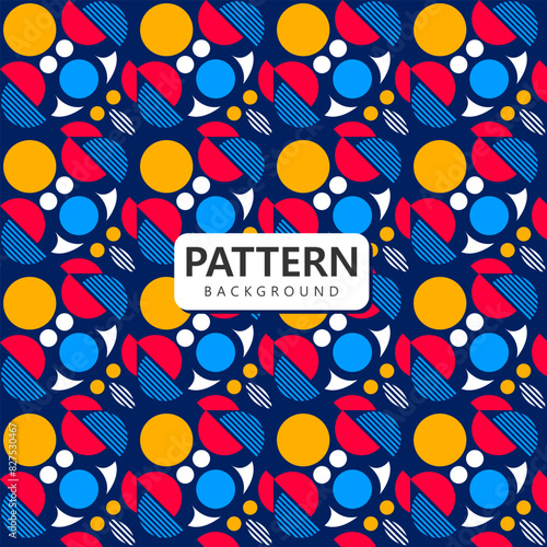 Design random patterns with colorful objects