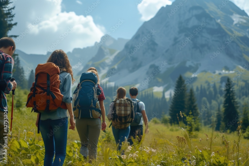 Exploring the Wilderness: Hikers in Action