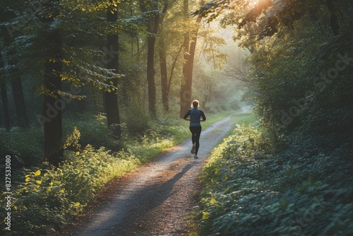 Stride by Stride: Jogging Along Nature's Canvas