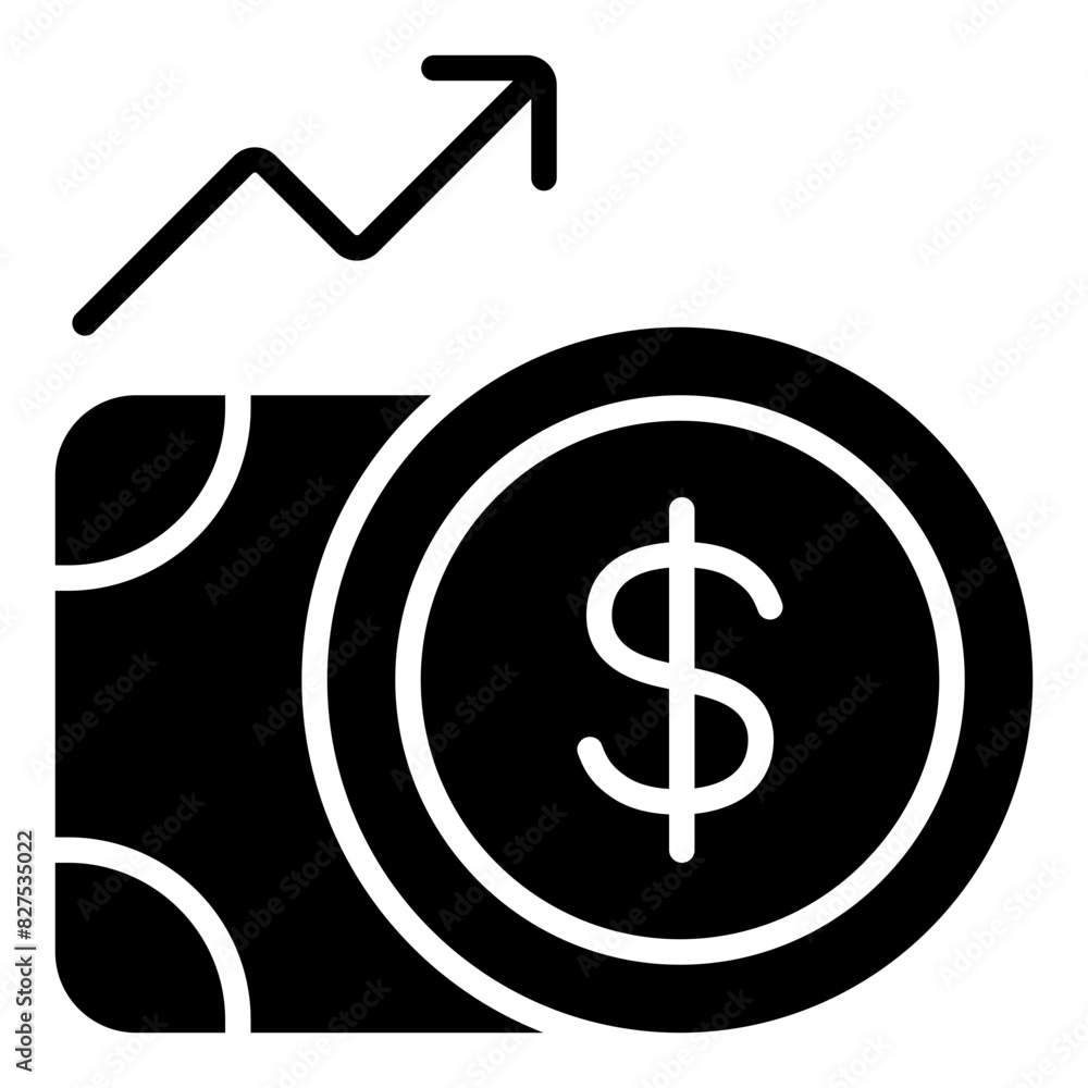 Inflation glyph icon Inflation glyph icon