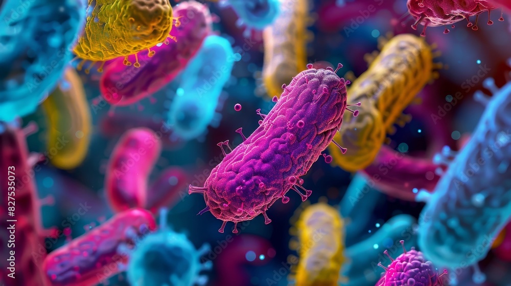 Naklejka premium Colorful Cell Phones Close Up