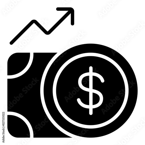 Inflation glyph icon