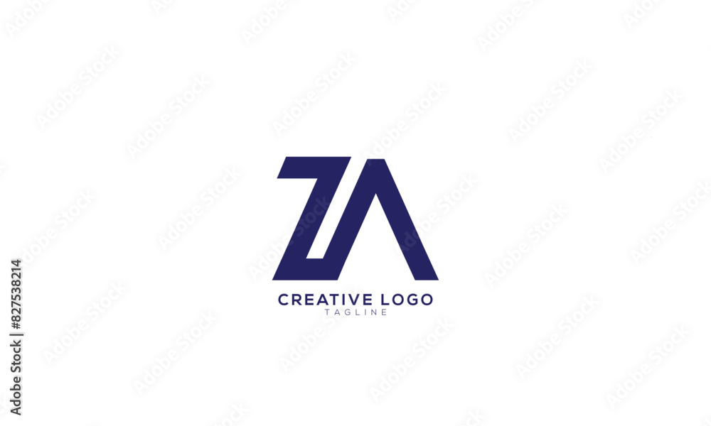 ZA Abstract initial monogram letter alphabet logo design ZA Abstract initial monogram letter alphabet logo design
