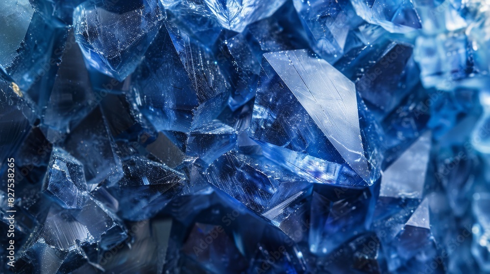 Close-Up of Smooth Polished Blue Crystals, Natures Sparkling Gemstone, Perfect for Background Texture, Wall Art Design Close-Up of Smooth Polished Blue Crystals, Natures Sparkling Gemstone, Perfect for Background Texture, Wall Art Design