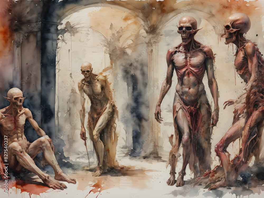 Demon Satan has a fierce appearance and a strong body. Demon Satan has a fierce appearance and a strong body.