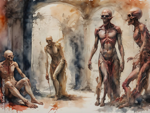 Demon Satan has a fierce appearance and a strong body.