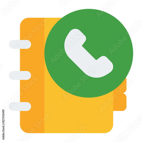 Phone Book flat icon