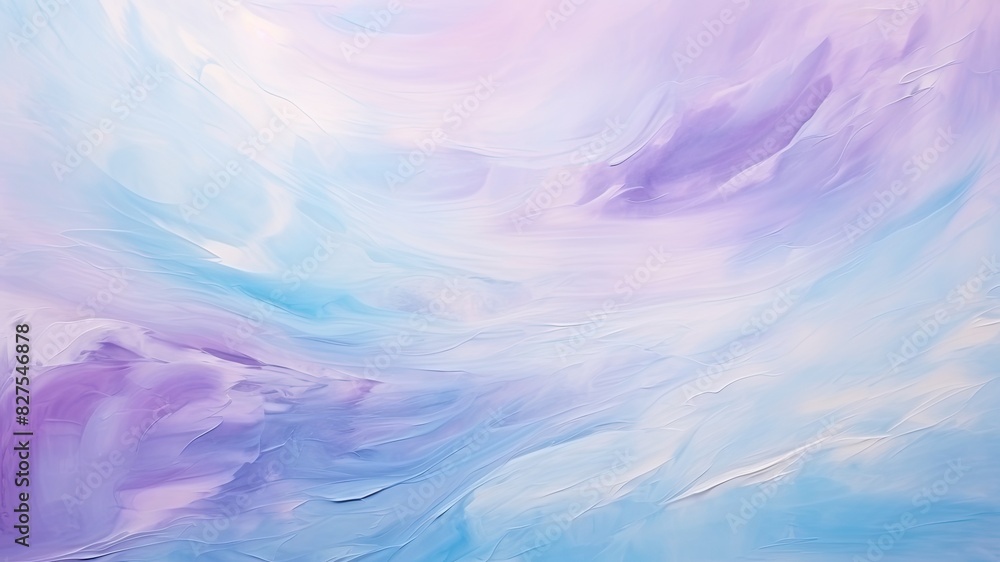 Obraz premium 水色と紫の油絵背景_5