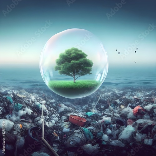 Sustainable economy. Recycling. Green Planet.