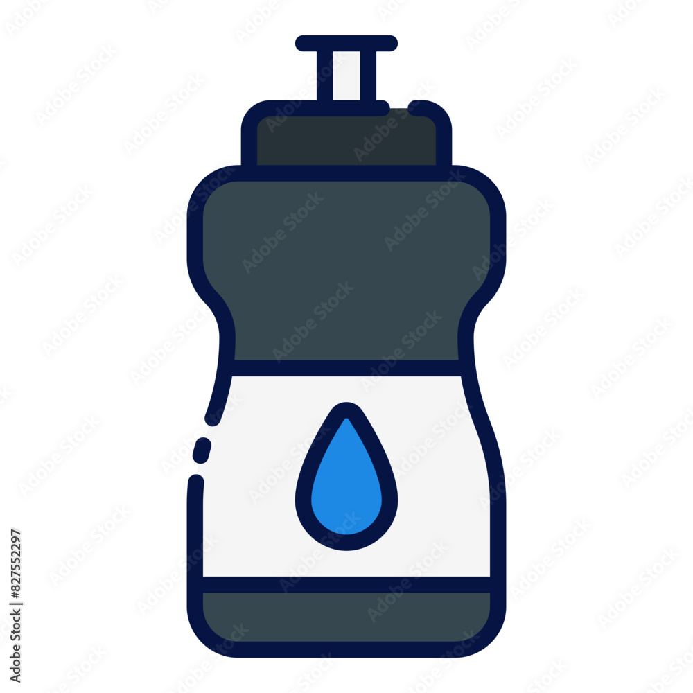 Water Bottle filled line icon Water Bottle filled line icon