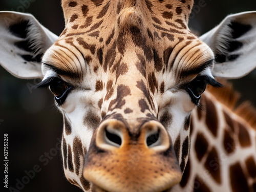 Close-up of a magnificent giraffe at Cheyenne Mountain Zoo