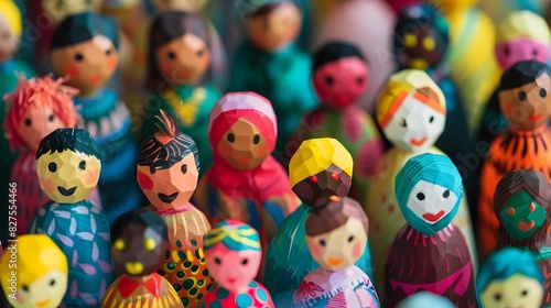 Vibrant Multicultural Figurines Celebrating International Friendship and Diversity