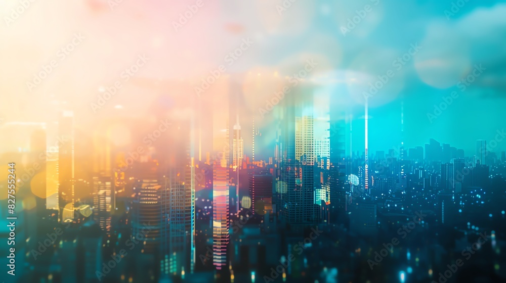 Fototapeta premium Futuristic cityscape