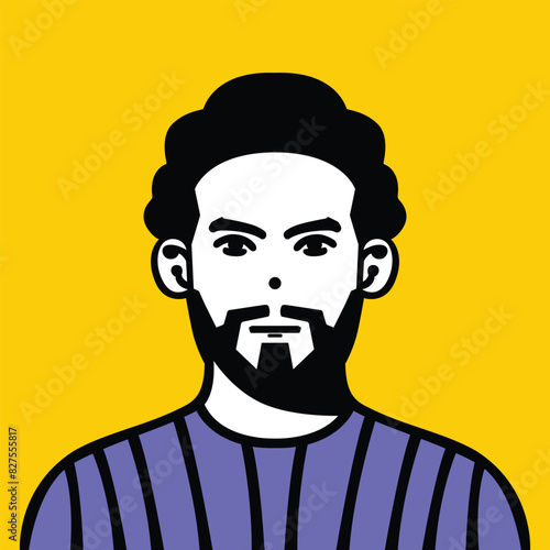 people portraits. Employee avatar, professional person profile picture and team persons user pic in frame Illustration of portrait face person, student and young employee